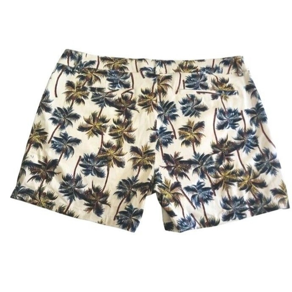 ANA Womens Size 12 Shorts Palm Leaf Print Green Chino Bermuda 5" Inseam NWT - Picture 4 of 9